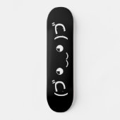 Umarmung Emoticon (づ ◕ ‿ ◕)づ japanischer Kaomoji Skateboard (Vorderseite)