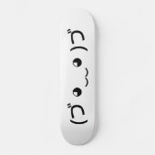 Umarmung Emoticon (づ ◕ ‿ ◕)づ japanischer Kaomoji Skateboard (Vorderseite)