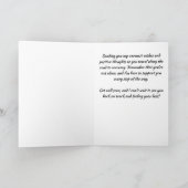 Umarmung entlang bis zur Erholung - Gut machen Karte (Innenseite)