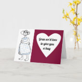 Umarmung für Gran Karte (Gelbe Blume)