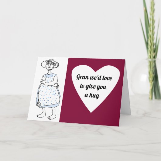 Umarmung für Gran Karte (Vorderseite)