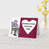 Umarmung für Großad Karte (Gelbe Blume)