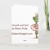 Umarmung - Gruß-Karte Karte (Rückseite)