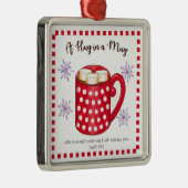 Umarmung in einem Tassescripture-Weihnachten Ornament Aus Metall (Rechts)