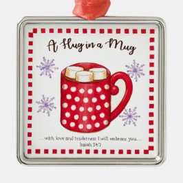 Umarmung in einem Tassescripture-Weihnachten Ornament Aus Metall