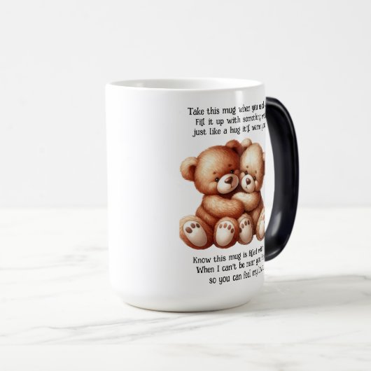 Umarmung in einer Tasse - ein Freund (VorderseiteRechts)