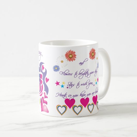 Umarmung in einer Tasse Tasse (VorderseiteRechts)