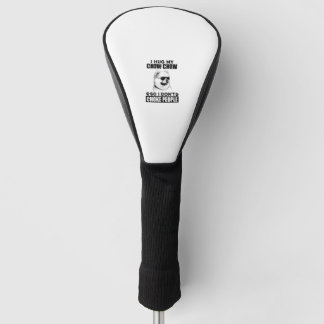 Umarmung meiner Chow Chow, damit ich nicht Leute e Golf Headcover