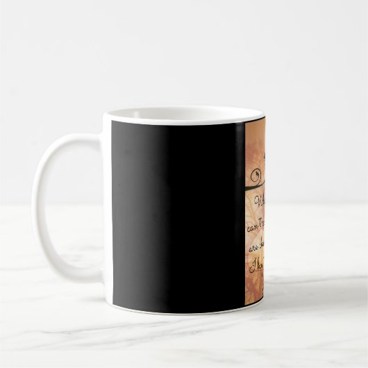Umarmung mit meiner Gebets-Tasse Kaffeetasse (Links)