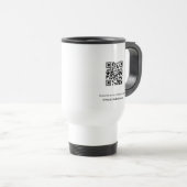 Umarmung mit QR-Code Reisebecher (VorderseiteRechts)