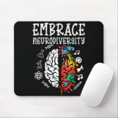 Umarmung Neurodiversität Autismus-Bewusstsein ASD Mousepad (Mit Mouse)