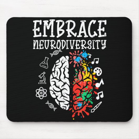 Umarmung Neurodiversität Autismus-Bewusstsein ASD Mousepad (Vorne)