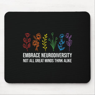 Umarmung Neurodiversitäts-Blume Autismus-Bewusstse Mousepad