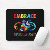 Umarmung Neurodiversitäts-Regenbogen-Unendlichkeit Mousepad (Mit Mouse)