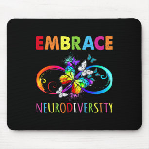Umarmung Neurodiversitäts-Regenbogen-Unendlichkeit Mousepad