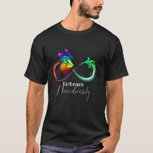 Umarmung Neurodiversitäts-Regenbogen-Unendlichkeit T-Shirt