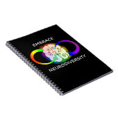 Umarmung Neurodiversity Notizbuch Notizblock (Rechte Seite)