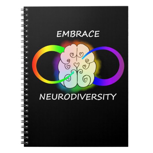 Umarmung Neurodiversity Notizbuch Notizblock (Vorderseite)