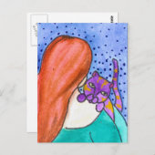 Umarmung Postkarte (Vorne/Hinten)