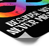 Umarmung Regenbogen Autismus Unendlichkeit Awarene Poster (Ecke)