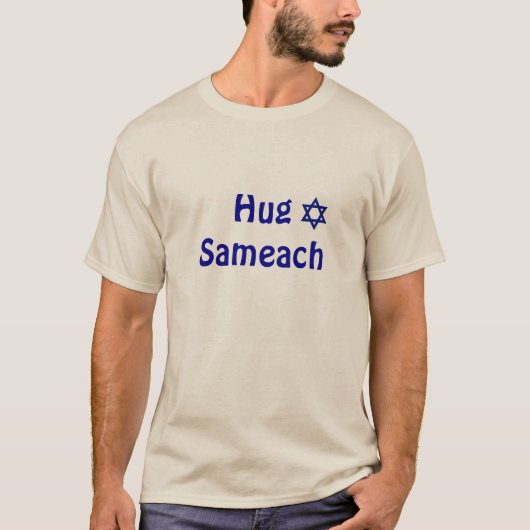 Umarmung Sameach - glücklicher jüdischer T-Shirt (Vorderseite)