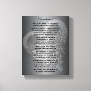 Umarmung vom Himmels-Vermächtnis-Gedicht Leinwanddruck