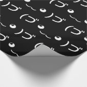 Umarmung von Emoticon (づ ◕ ‿ ◕)づ japanischen Kaomo Geschenkpapier (Ecke)
