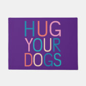 Umarmung von Hunden Fußmatte (Vorderseite)