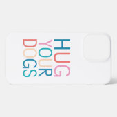 Umarmung von Hunden iPhone Hülle (Rückseite (Horizontal))