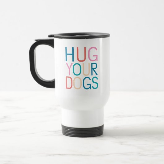 Umarmung von Hunden Reisebecher (Links)