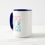 Umarmung von Hunden Tasse (Vorderseite Links)