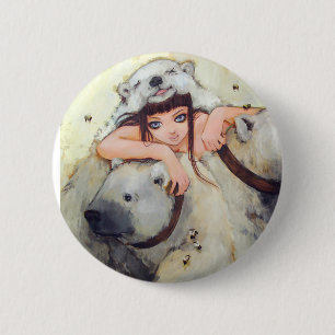 Umarmungen eines Power-Händler-Knopfes Button