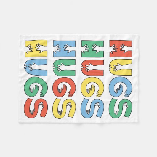 UMARMUNGEN (Farbe) Fleecedecke (Vorderseite (Horizontal))