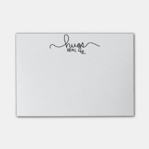 Umarmungen heilen Anmerkungen des Post-It4x6 Post-it Klebezettel