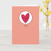 Umarmungen Karte (Gelbe Blume)