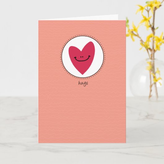 Umarmungen Karte (Gelbe Blume)