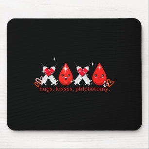 Umarmungen Kuss Phlebotomie Valentinstag Phlebotom Mousepad