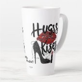 Umarmungen & Küsse Latte Tasse (Rechte Ecke)