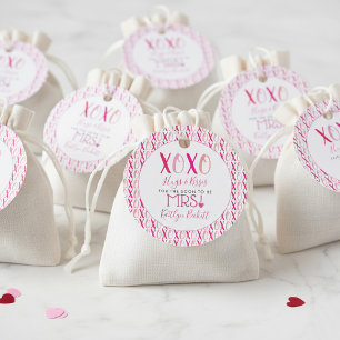 Umarmungen & Küsse (XOXO) Valentinstag Brautdusche Geschenkanhänger