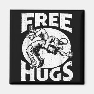 Umarmungen Lustiger Wrestling-Humor Wrestler Ringe Magnet