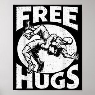 Umarmungen Lustiger Wrestling-Humor Wrestler Ringe Poster