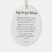 Umarmungen sind gute Medizin-Verzierung Keramikornament (Rechts)