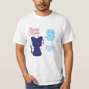 Umarmungen und Küsse – Süße Cartoon-Liebesmomente T-Shirt
