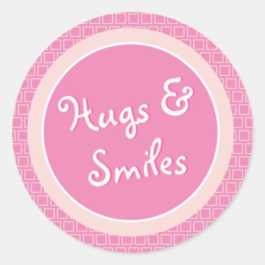 Umarmungen und Lächeln Stickers (Vorderseite)