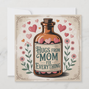 Umarmungen von Mama reparieren alles Feiertagskarte