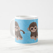 Umarmungs-Affe-Tasse Kaffeetasse (Vorderseite Links)