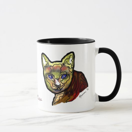 Umarmungs-Katze Tasse (Rechts)