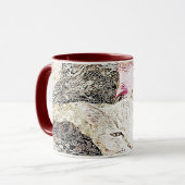 Umarmungs-Katzen-Skizze-Tasse Tasse (Vorderseite Links)