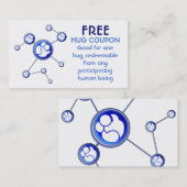 Umarmungs-Kupon Rabattkarte (Vorne/Hinten)