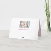 Umarmungs-Miezekatze-Grußkarte Karte (Rückseite)